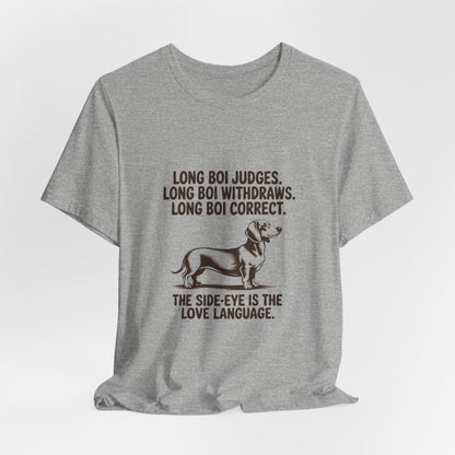 Dachshund — Long boi judges. Long boi withdraws. Long boi correct