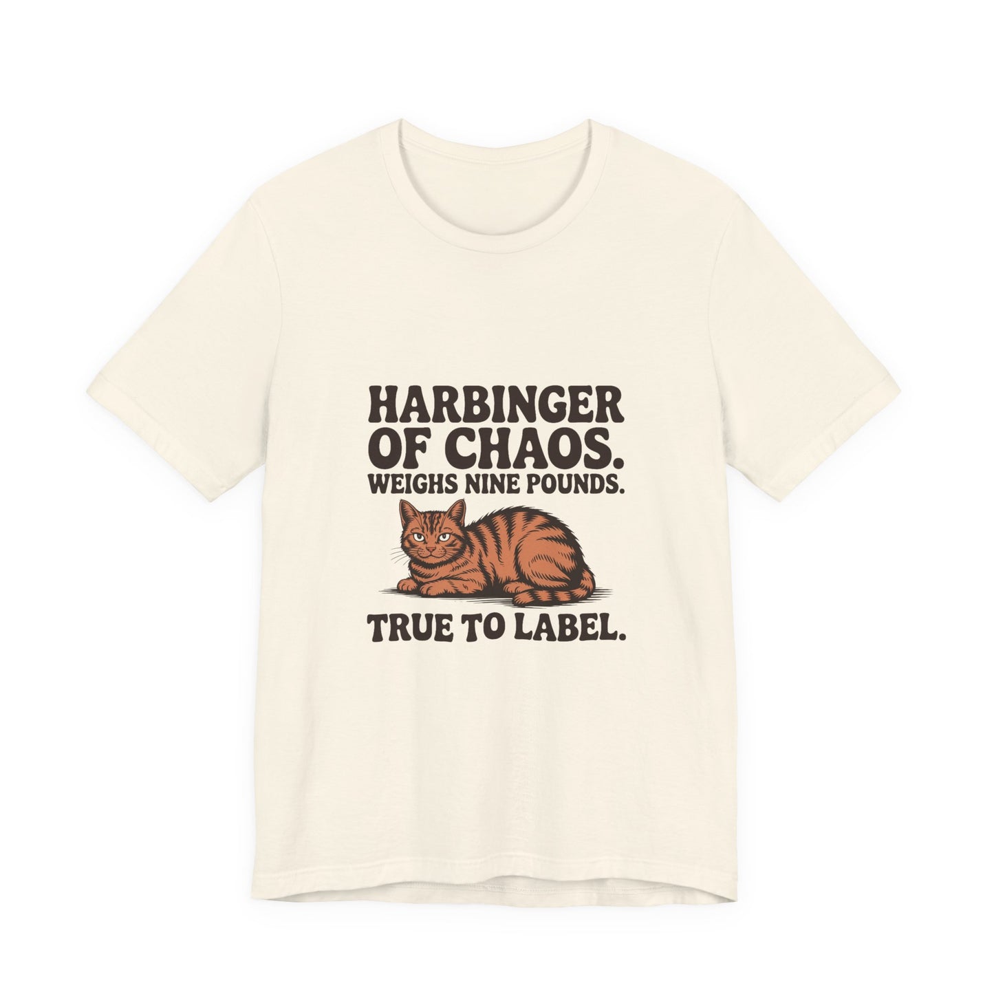 Orange Tabby — Harbinger of chaos. Weighs nine pounds