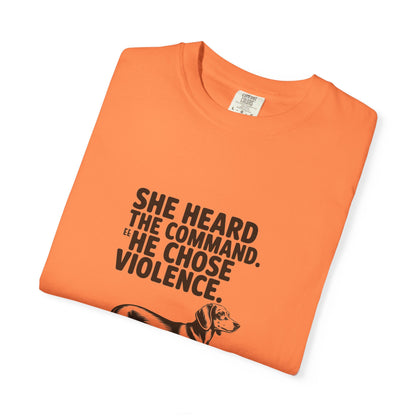 Dachshund — She heard the command. She chose violence