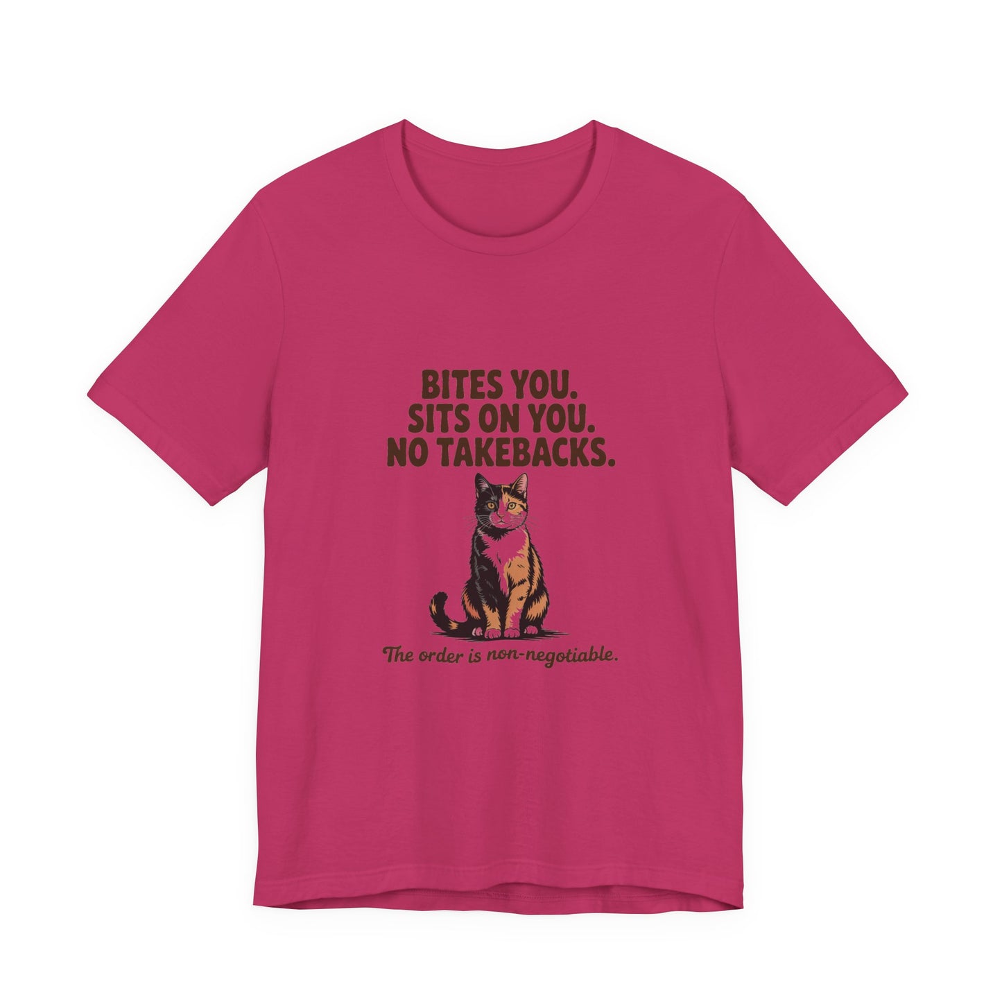 Tortoiseshell — Bites you. Sits on you. No takebacks