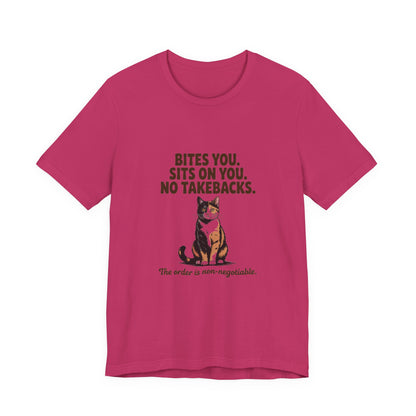 Tortoiseshell — Bites you. Sits on you. No takebacks