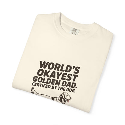 Golden Retriever — World's okayest Golden Dad. Certified by the dog