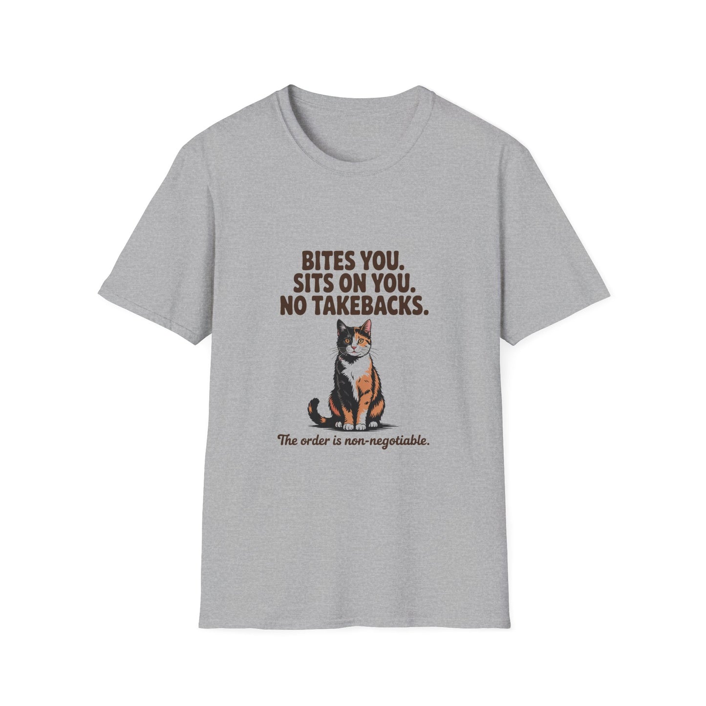 Tortoiseshell — Bites you. Sits on you. No takebacks