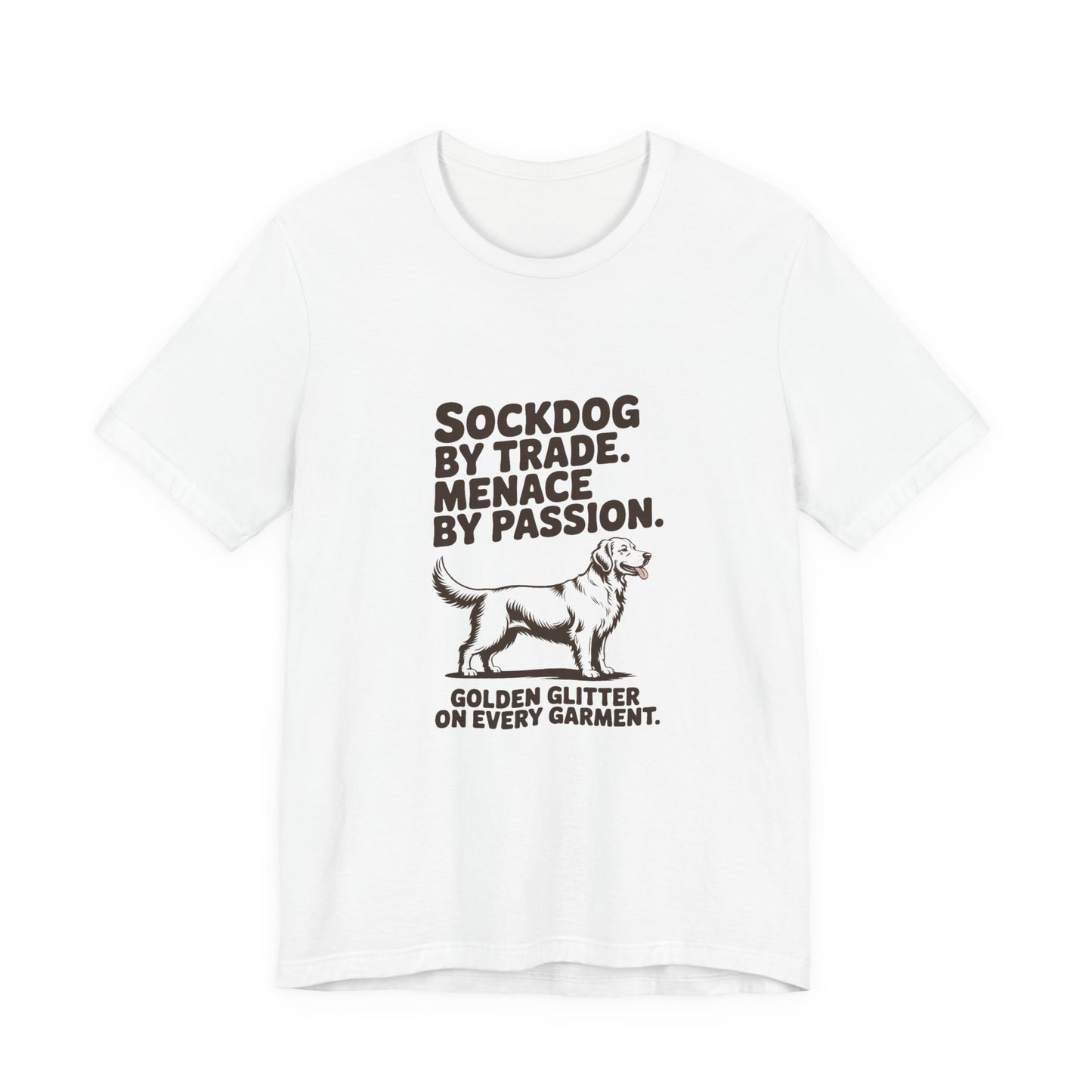 Golden Retriever — Sockdog by trade. Menace by passion
