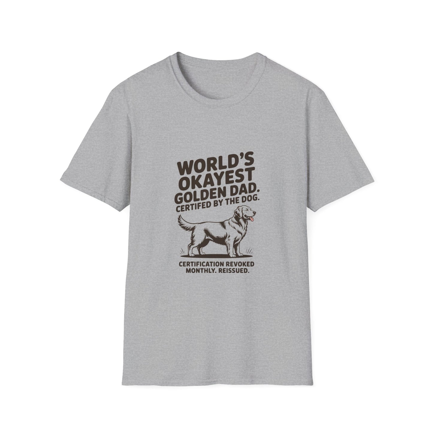 Golden Retriever — World's okayest Golden Dad. Certified by the dog
