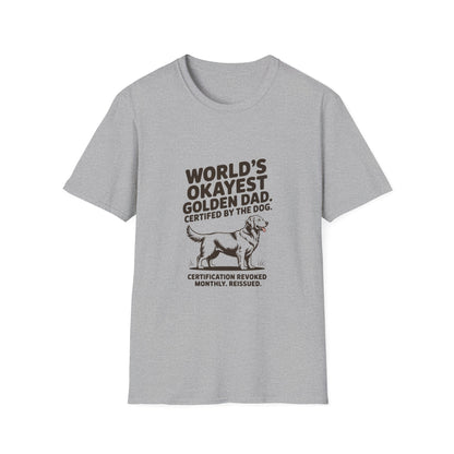 Golden Retriever — World's okayest Golden Dad. Certified by the dog