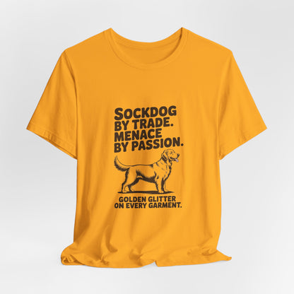 Golden Retriever — Sockdog by trade. Menace by passion