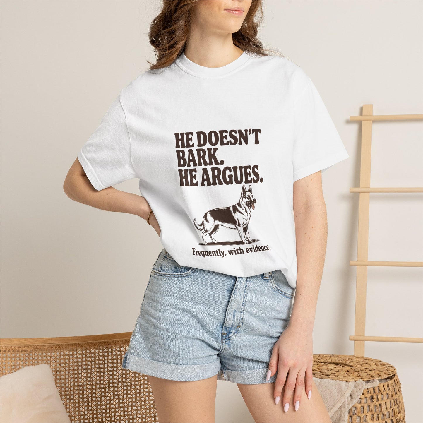 German Shepherd — He doesn't bark. He argues