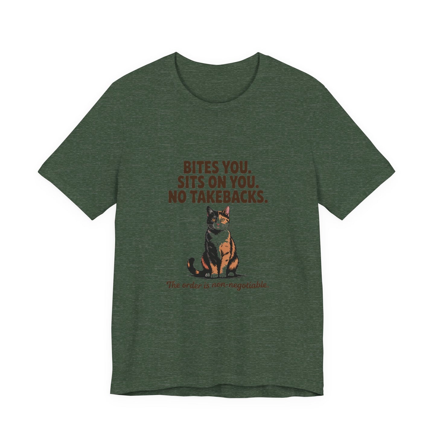 Tortoiseshell — Bites you. Sits on you. No takebacks