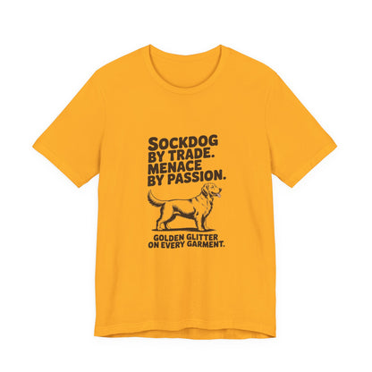 Golden Retriever — Sockdog by trade. Menace by passion