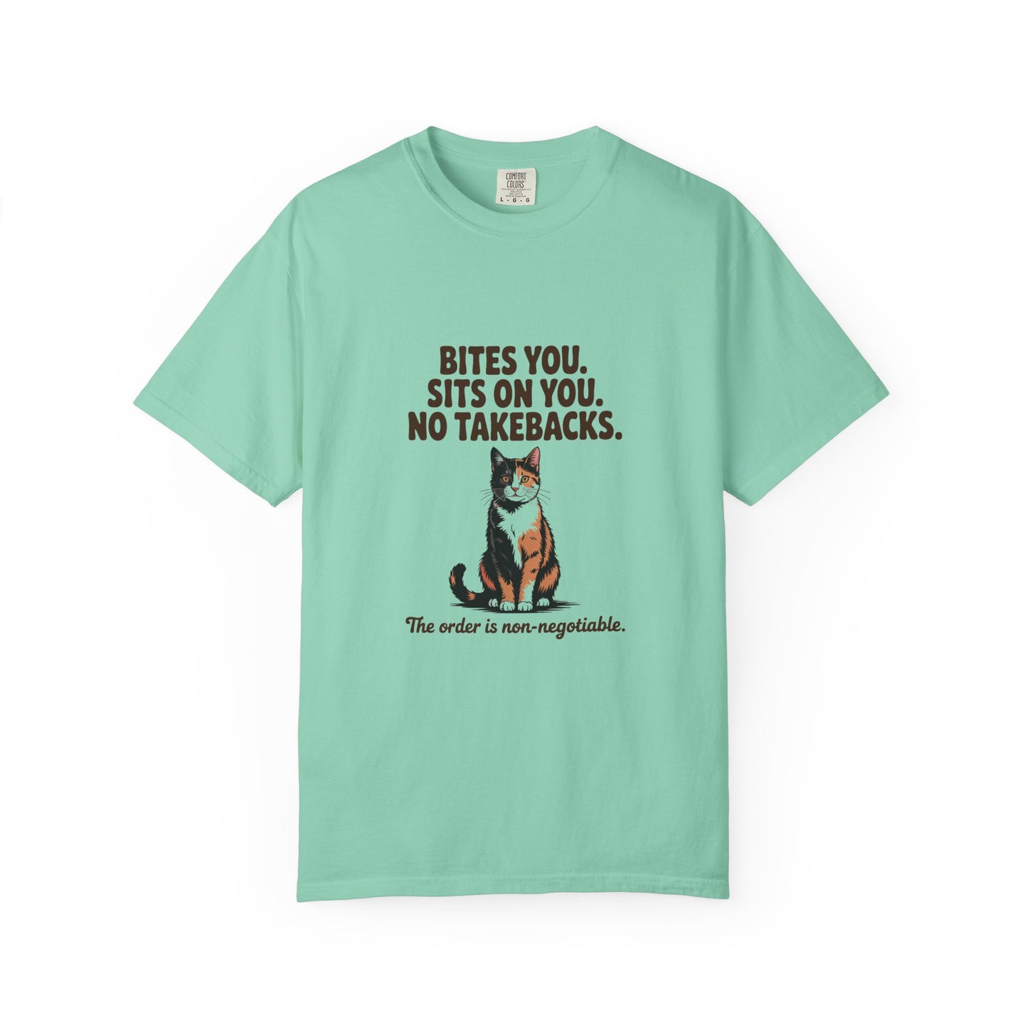Tortoiseshell — Bites you. Sits on you. No takebacks