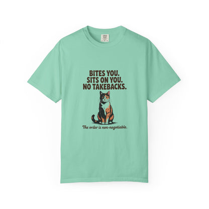 Tortoiseshell — Bites you. Sits on you. No takebacks