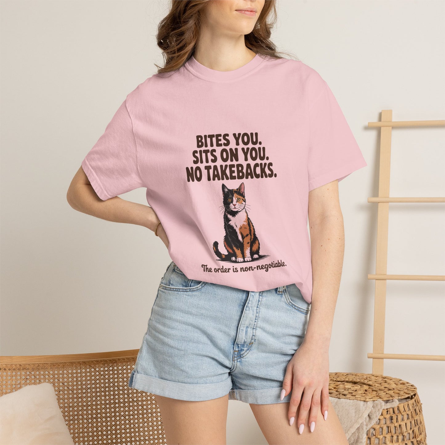 Tortoiseshell — Bites you. Sits on you. No takebacks