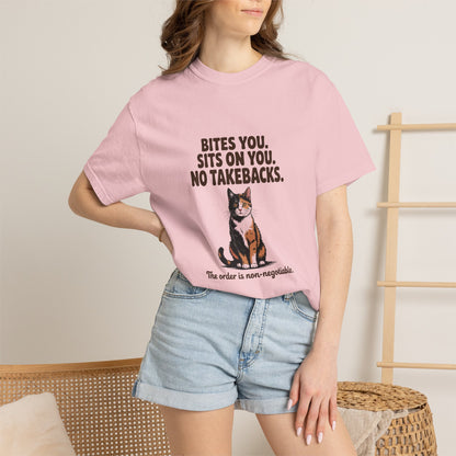 Tortoiseshell — Bites you. Sits on you. No takebacks