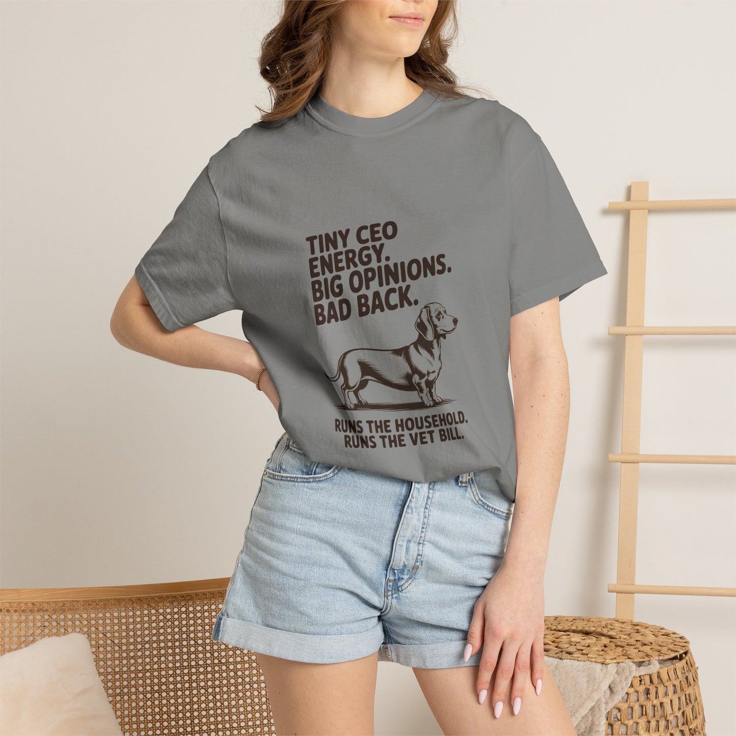 Dachshund — Tiny CEO energy. Big opinions. Bad back