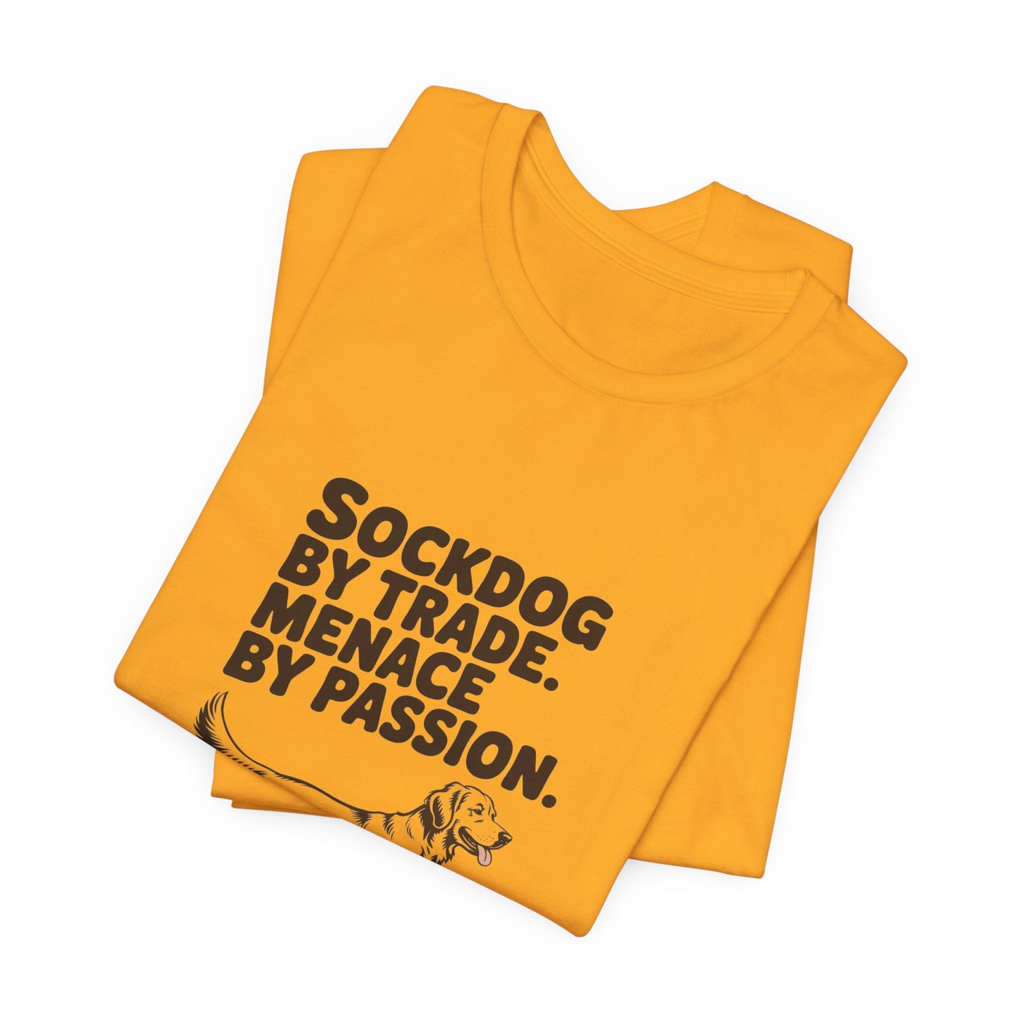 Golden Retriever — Sockdog by trade. Menace by passion