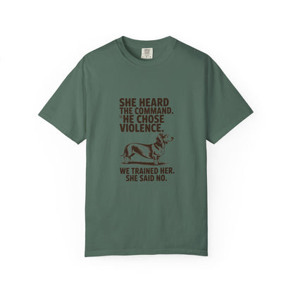 Dachshund — She heard the command. She chose violence