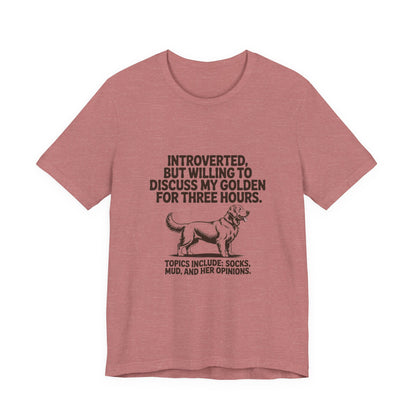 Golden Retriever — Introverted, but willing to discuss my Golden for three hours