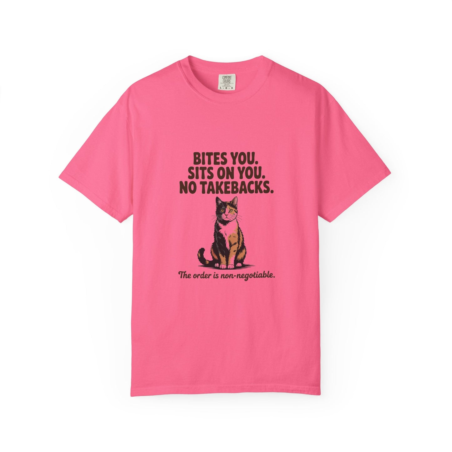 Tortoiseshell — Bites you. Sits on you. No takebacks