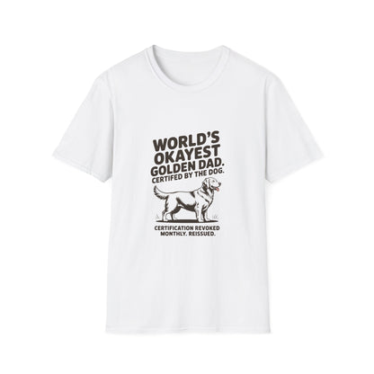 Golden Retriever — World's okayest Golden Dad. Certified by the dog