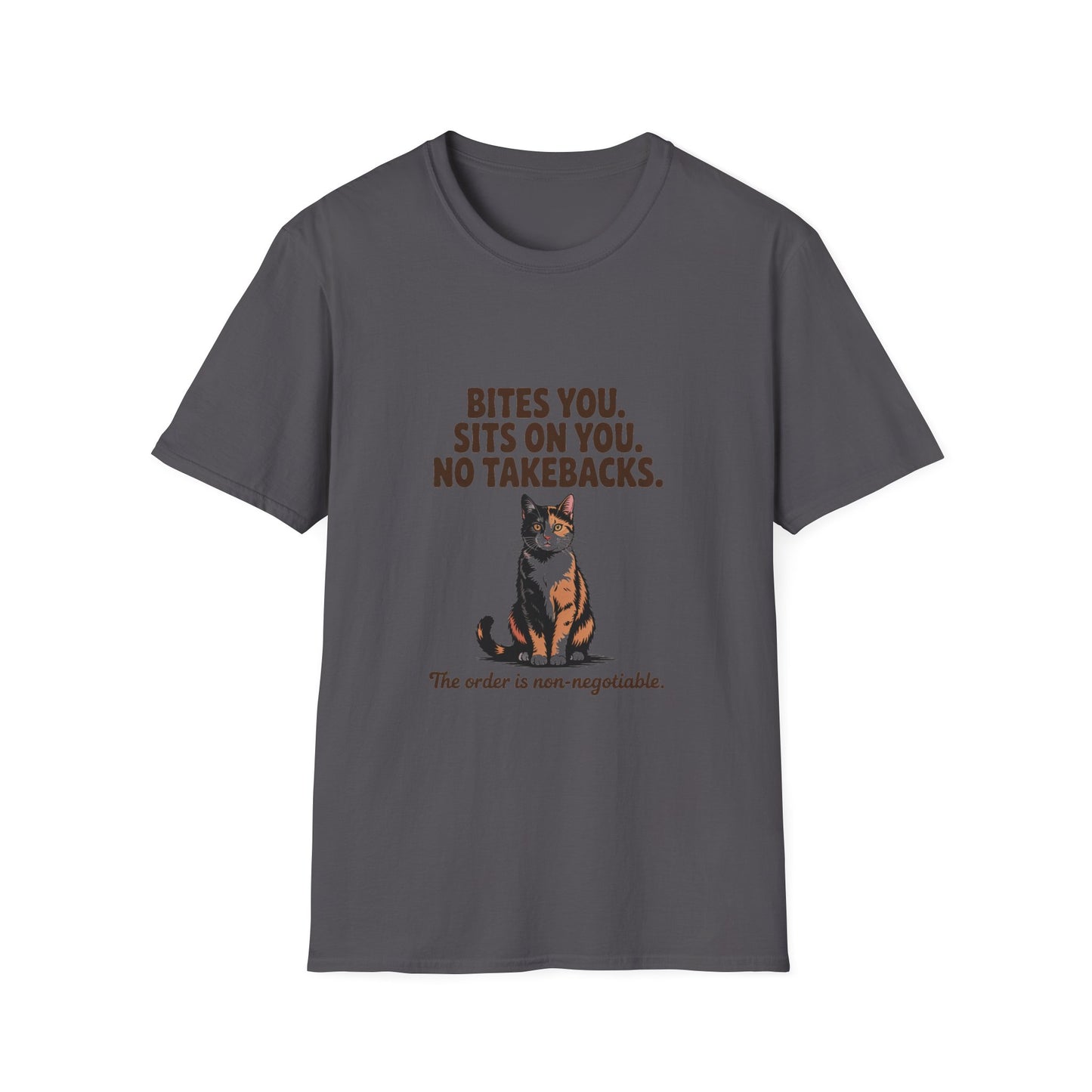 Tortoiseshell — Bites you. Sits on you. No takebacks