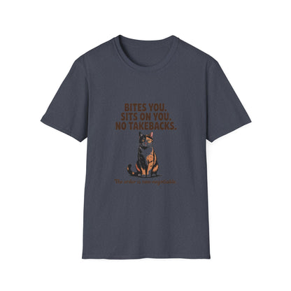 Tortoiseshell — Bites you. Sits on you. No takebacks