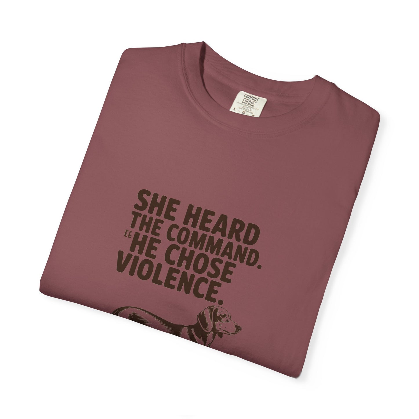 Dachshund — She heard the command. She chose violence