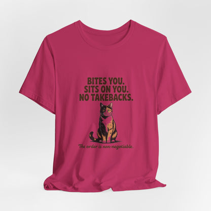 Tortoiseshell — Bites you. Sits on you. No takebacks