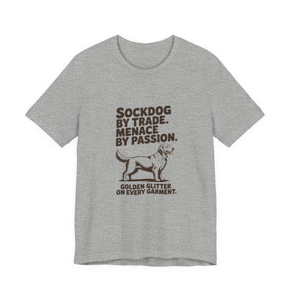 Golden Retriever — Sockdog by trade. Menace by passion