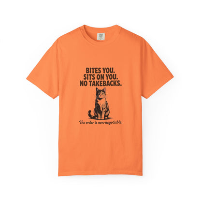 Tortoiseshell — Bites you. Sits on you. No takebacks