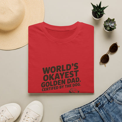Golden Retriever — World's okayest Golden Dad. Certified by the dog