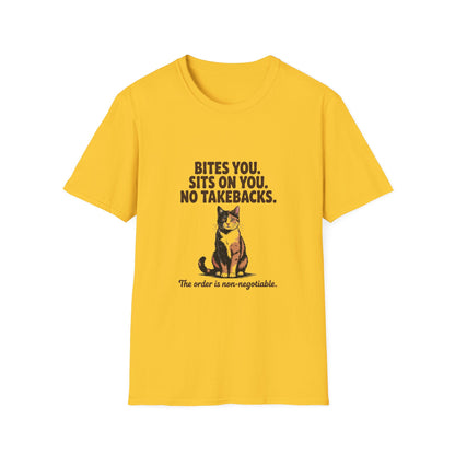 Tortoiseshell — Bites you. Sits on you. No takebacks