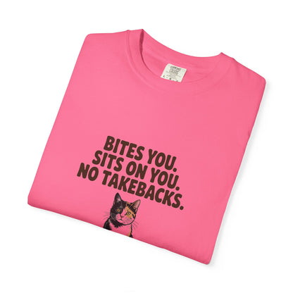 Tortoiseshell — Bites you. Sits on you. No takebacks
