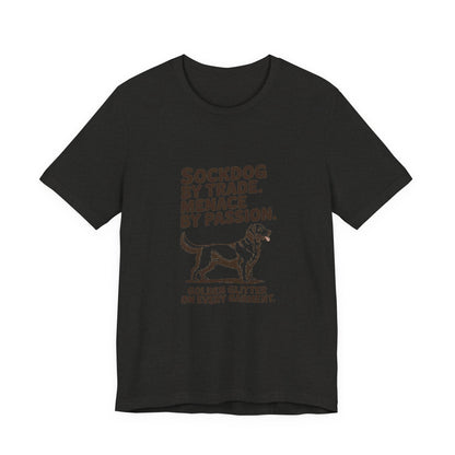 Golden Retriever — Sockdog by trade. Menace by passion