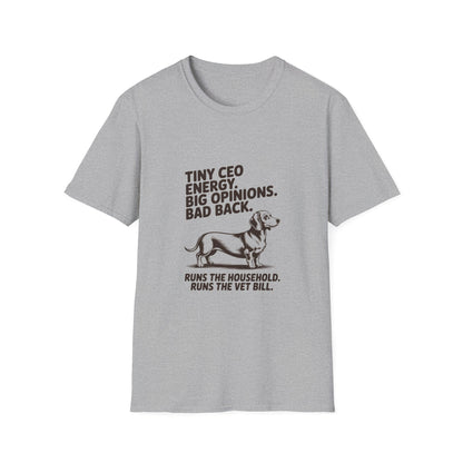 Dachshund — Tiny CEO energy. Big opinions. Bad back