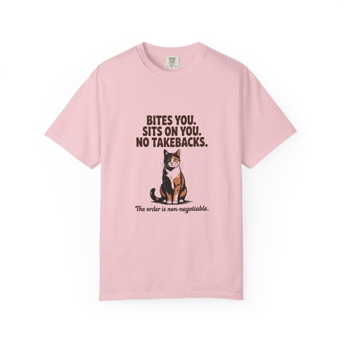 Tortoiseshell — Bites you. Sits on you. No takebacks