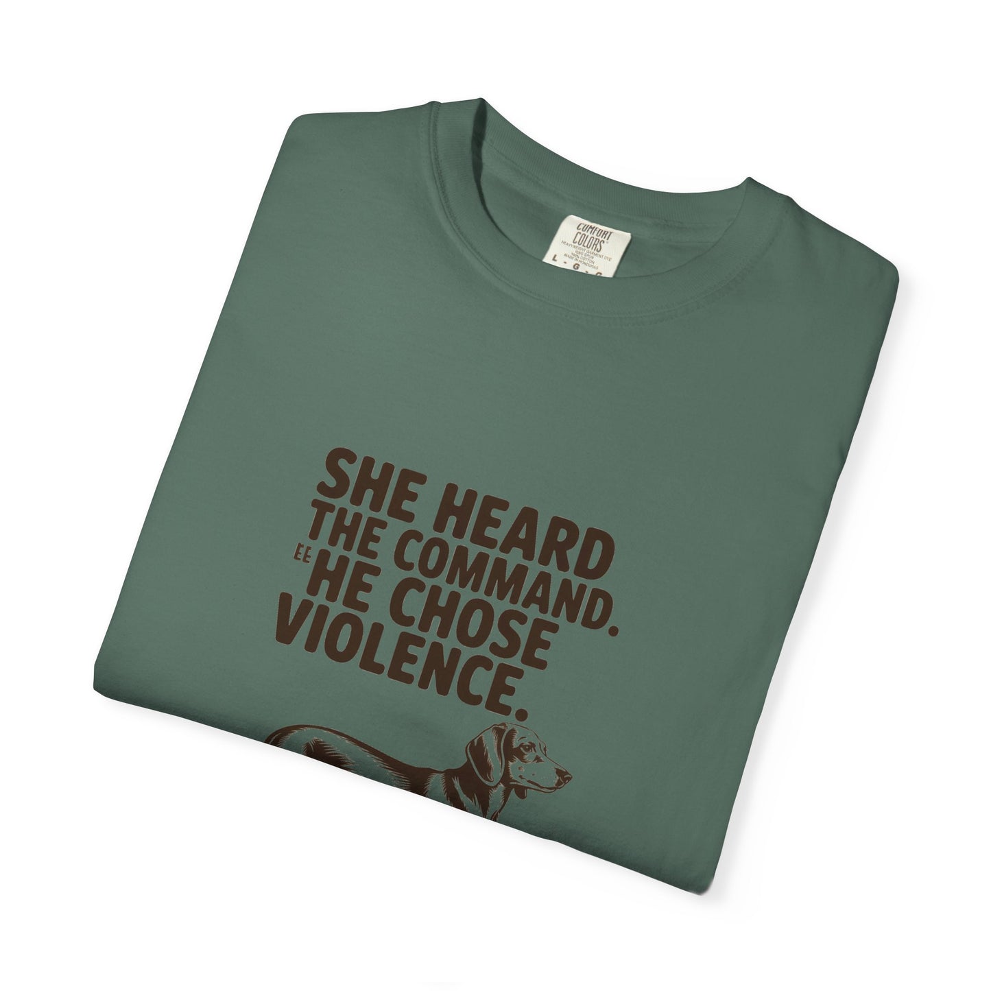 Dachshund — She heard the command. She chose violence