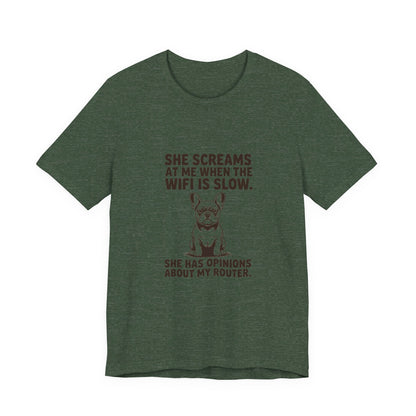 French Bulldog — She screams at me when the WiFi is slow